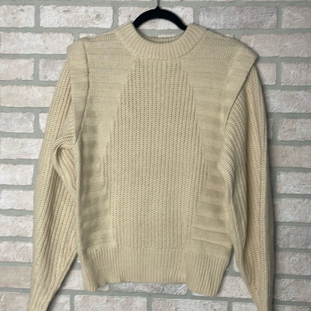 ASOS cream knit sweater size 4